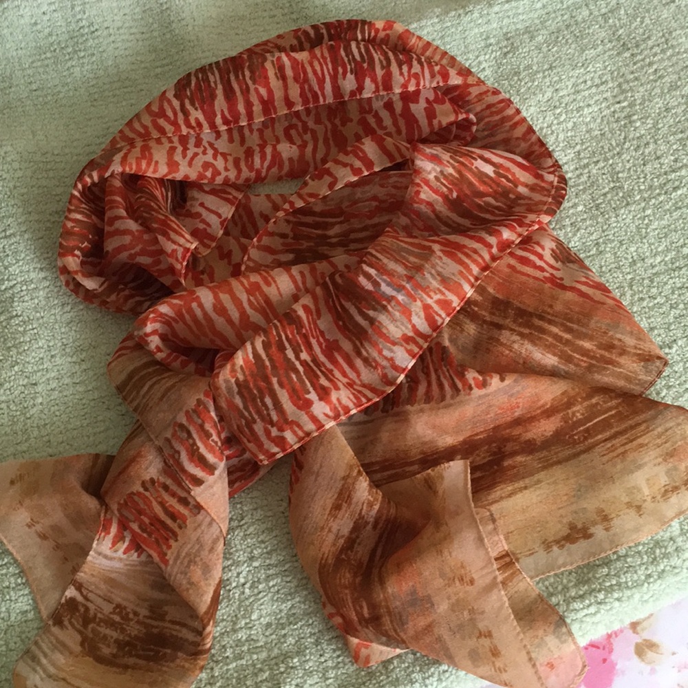 Abstract print scarf